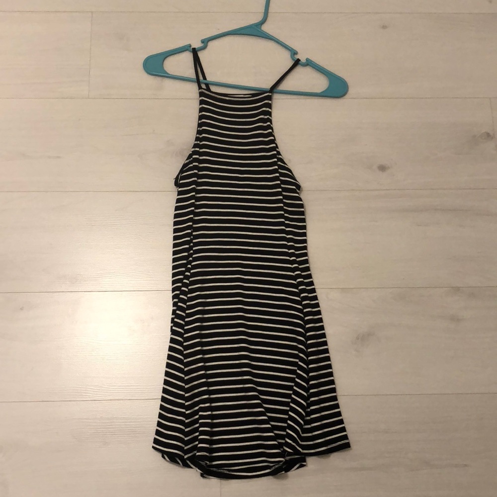 striped short dress